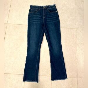 Versona Frayed Waist and Hem Jeans